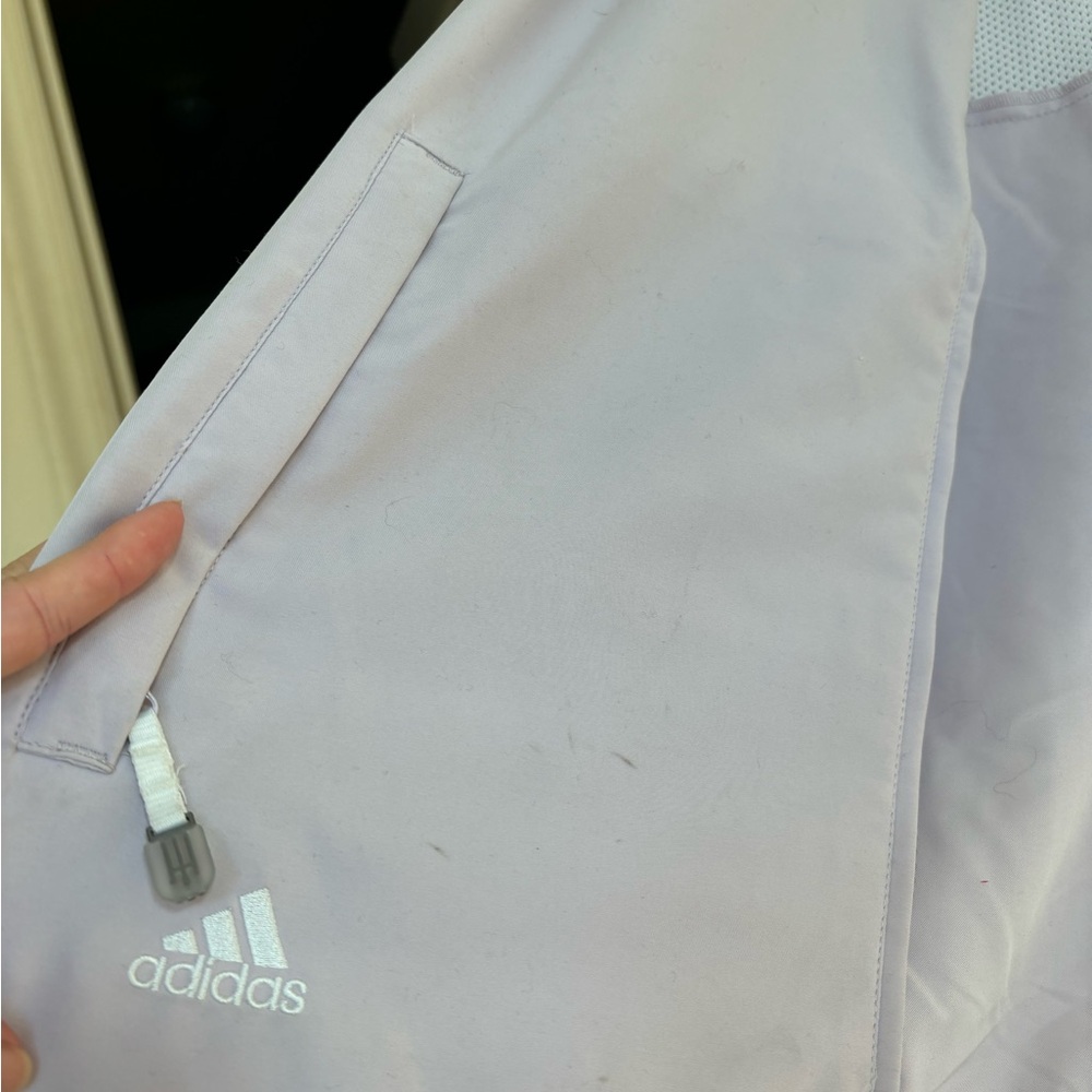 Vintage Adidas women track jacket light pink/purple lilac size medium - Picture 6 of 6
